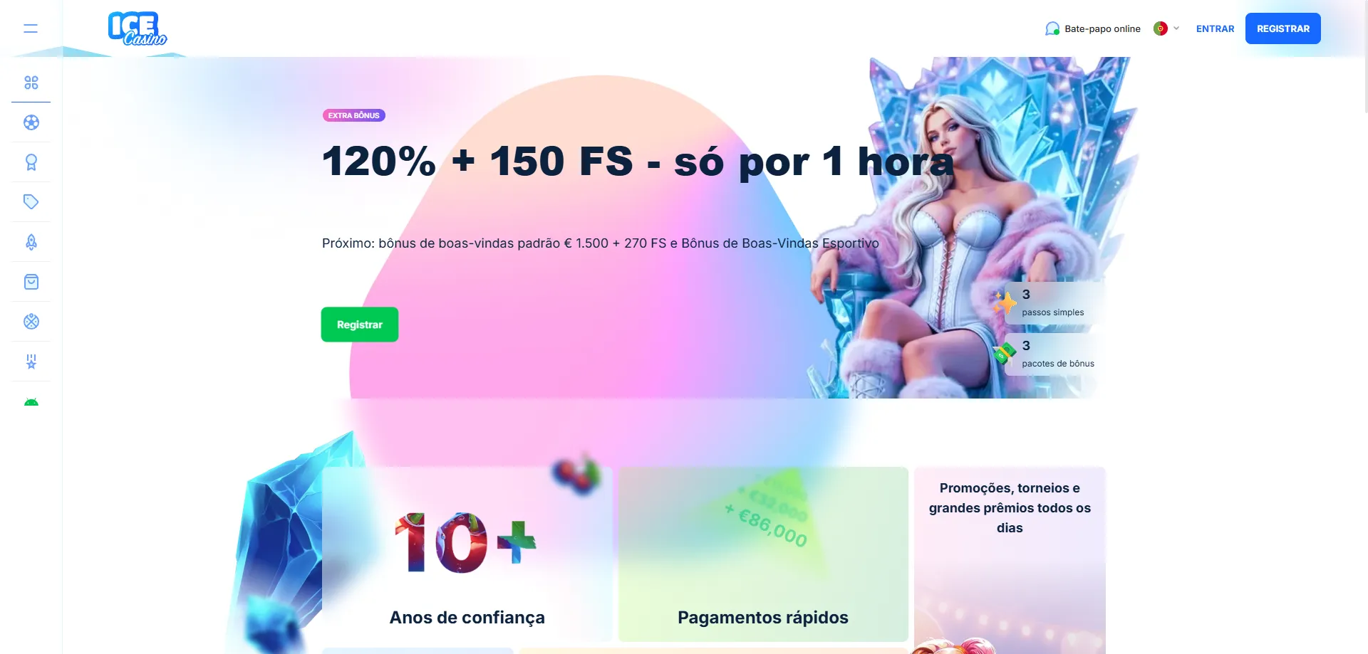ice casino plataforma online com slots e cassino ao vivo no Brasil