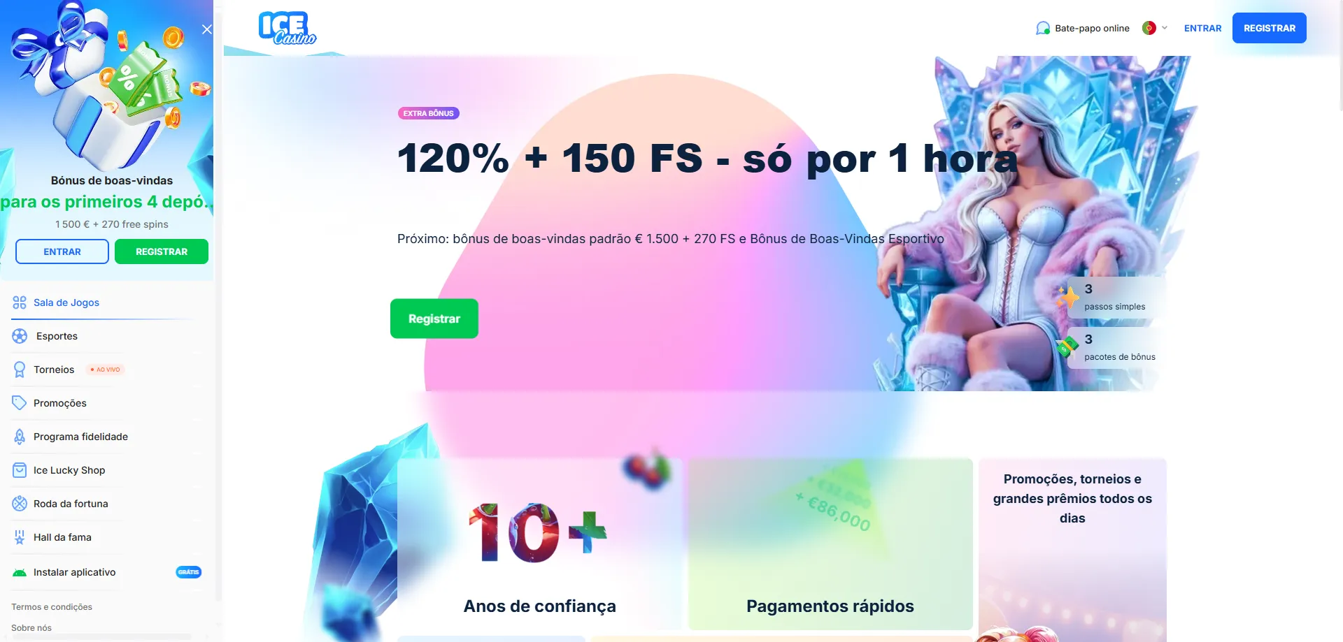 Ice Casino saque rápido e seguro para jogadores brasileiros