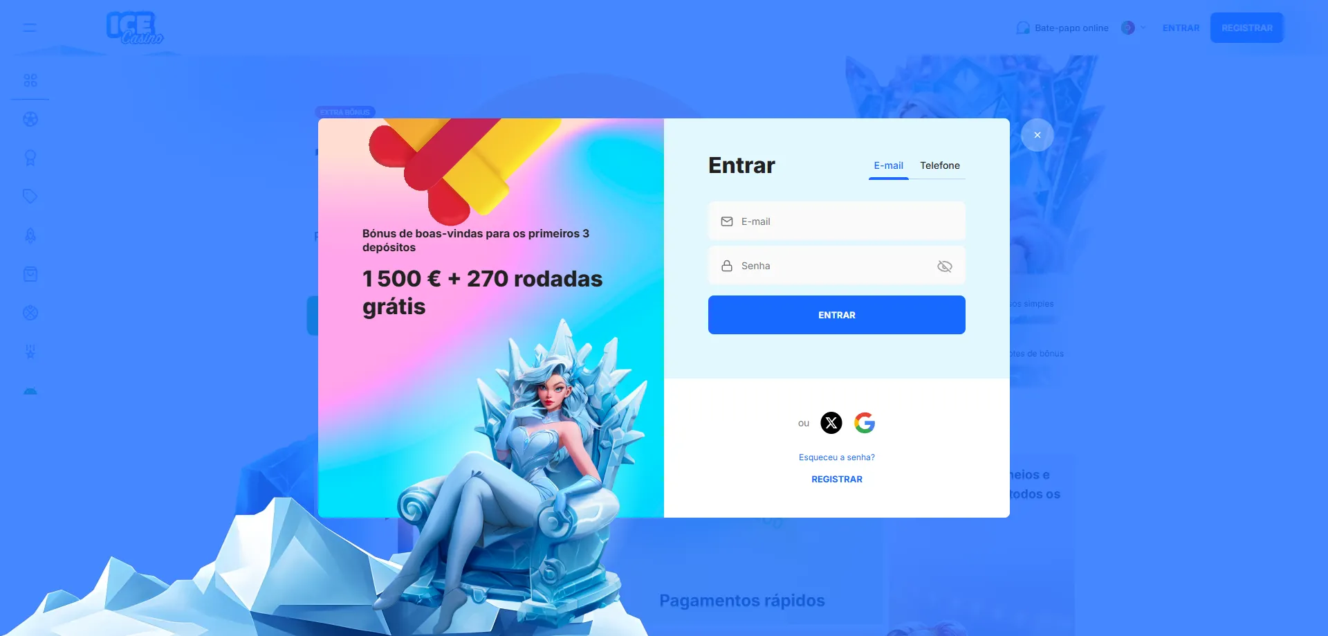 Ice Casino — plataforma de cassino online confiável desde 2013